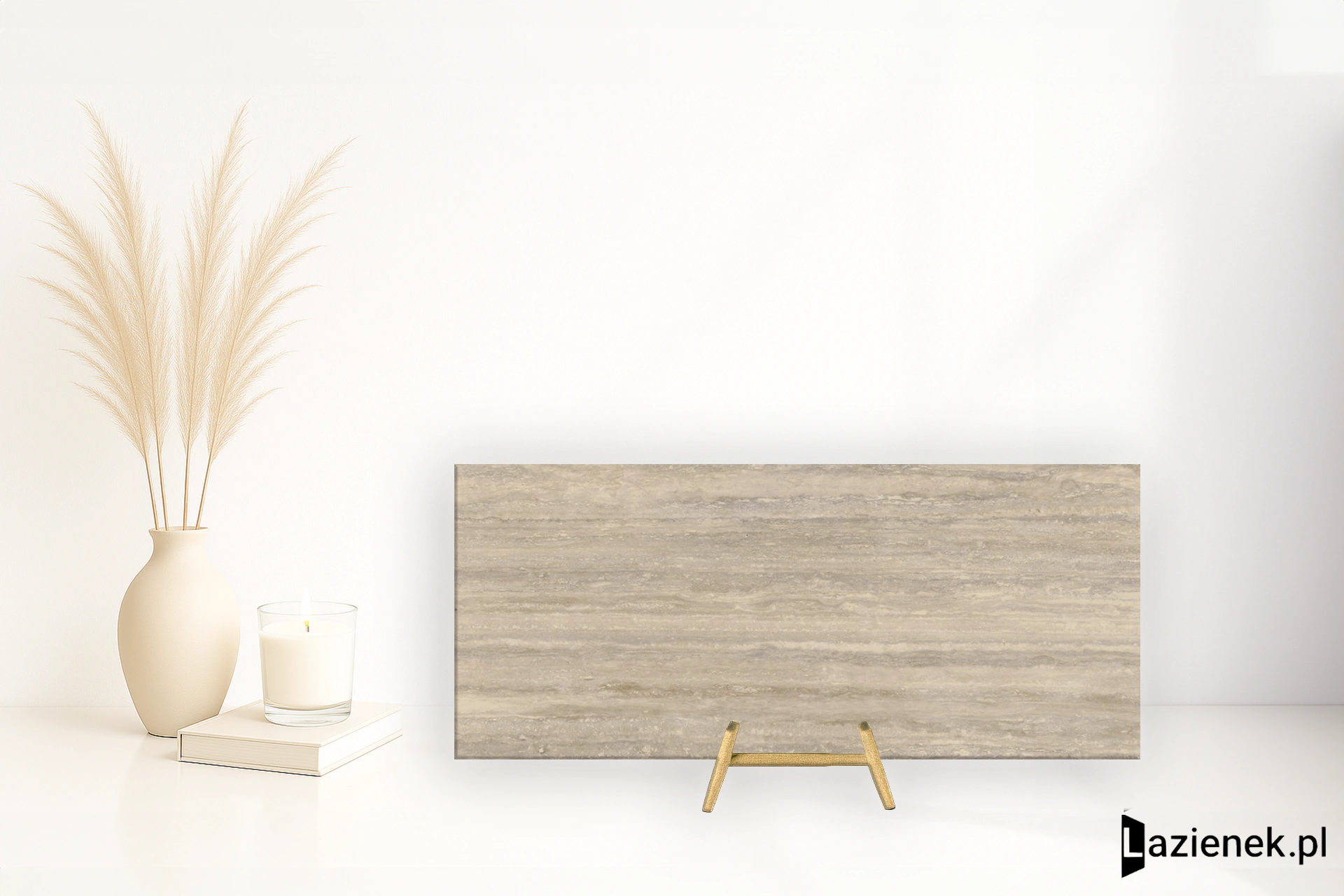 Cotto D'este Starlight Travertino Classico błyszcząca 120x278 cm gr. 4 mm - płytka rektyfikowana / EK6KS60